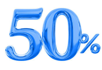 55 percent blue offer in 3d