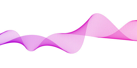 Wavy vector line abstract, business wave curve lines,Abstract wavy lines gradient vector illustration,graphic element isolated on white background,Desktop background, Wallpaper, Business banner, poste