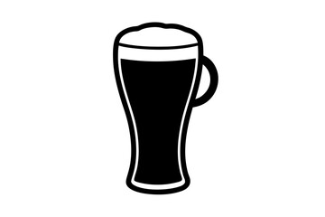 Beer Glass Silhouette Vector Illustration Design Projects