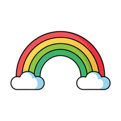 Rainbow Vector Illustration Design