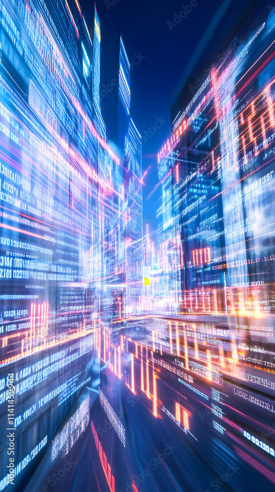 Poster dynamic data flow in urban environment a glimpse into the future of technology and information