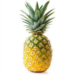 Fototapeta premium Fresh ripe pineapple isolated on white background.