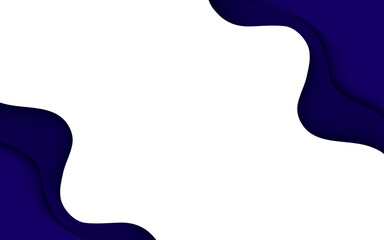 Abstract 3D blue frame background Transparent