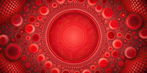 Abstract red circular pattern background with a vibrant and dynamic design , geometric, symmetry, circular, vibrant