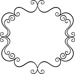 Border Frame Flat Line Art Vector Illustrations - Minimalist Decorative Designs