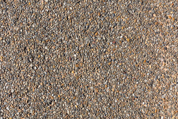 敷砂利を固めた地面