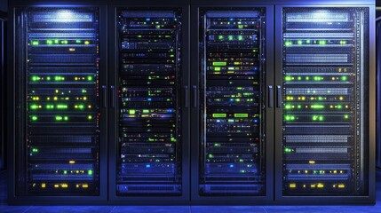 Understanding the integration of computer servers in latticed door technology.