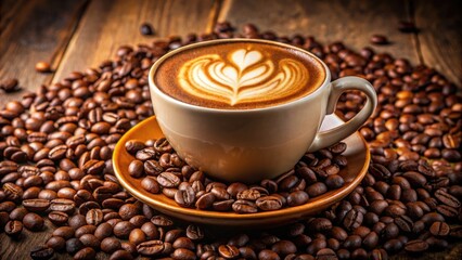 Naklejka premium Master latte art. Rosseta & cappuccino design templates for perfect coffee creations. Download now!