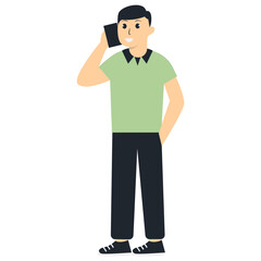 People Character with Technology Advance. Vector Illustration in Flat Cartoon Design.