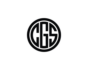 CGS logo design vector template. CGS