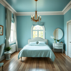 Room pastel blue