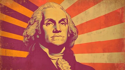timeless portrait of washington: a regal and modern artistic flair perfect for sports interior posters