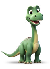 Fototapeta premium Brachiosaurus Dinosaur Cute 3D