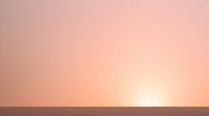 A serene sunset with soft pastel hues illuminating the horizon.