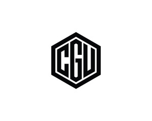 CGU logo design vector template. CGU