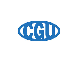CGU logo design vector template. CGU