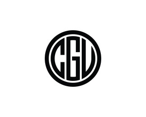 CGU logo design vector template. CGU