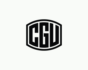 CGU logo design vector template. CGU