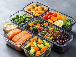 A meal prepping session with diabeticfriendly recipes and precise measurements