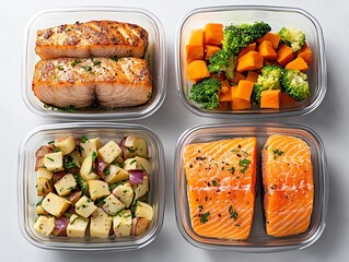 A meal prepping session with diabeticfriendly recipes and precise measurements