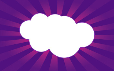 gradient radiating lines with speech bubble on transparent background