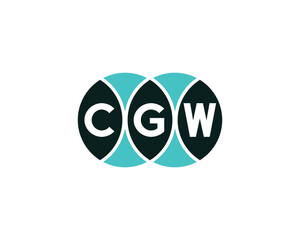 CGW logo design vector template. CGW