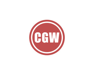 CGW logo design vector template. CGW
