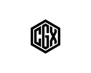 CGX Logo design vector template. CGX