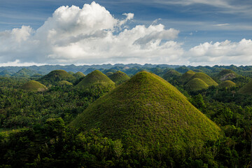 Scenic View of the Chocolate Hills in Bohol, Philippines