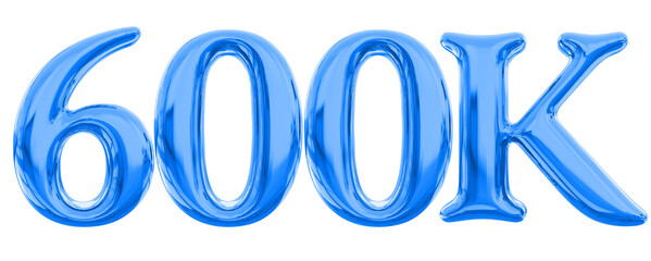 600K Follow Blue