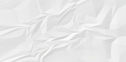 White wrinkly backdrop paper background. panorama craft wrinkly paper texture background, crumpled pattern texture. paper crumpled texture. white fabric crushed textured crumpled.