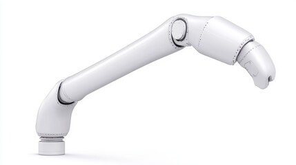 A sleek, modern robotic arm designed for precision tasks, showcasing advanced engineering and automation technology.