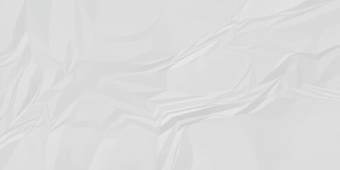 Abstract vector white wrinkly paper background. cardboard craft wrinkly paper, crumpled pattern texture. paper crumpled wrap. white fabric crushed- crumpled. white crumpled paper crushed parchment.