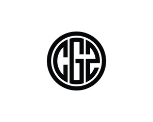 CGZ Logo design vector template. CGZ