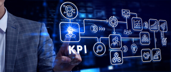 KPI Key Performance Indicator for Business Concept. Business, Technology, Internet and network concept.