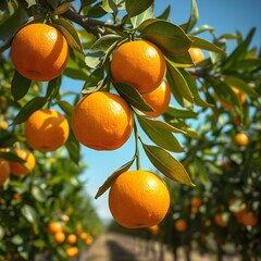 oranges on tree