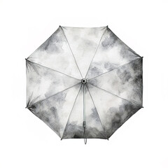 compact umbrella with watercolor effect, perfect for rainy days