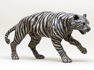 Obraz premium Tiger on White Background