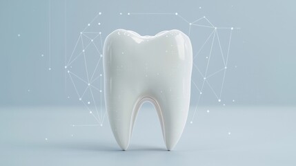 Anatomical crosssection of human molar tooth science graphic
