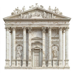 Obraz premium grand Roman palace featuring classical architecture and intricate columns