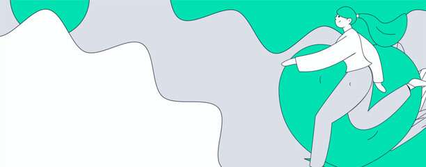 3.12 International Women's Day professional women flat character vector concept operation hand drawn illustration
