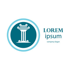 legal justice protection logo design