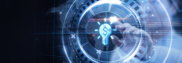 Business, Technology, Internet and network concept. Financial Graph. Stock Market chart. Forex Investment.