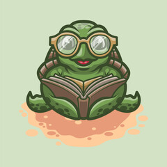Cute Turtle Mascot Vector Illustration Great for your brand business