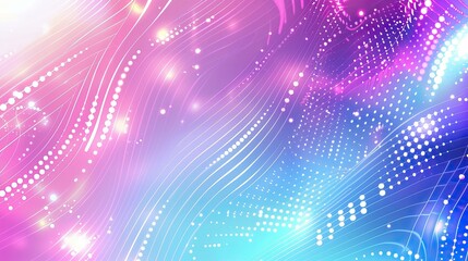Obraz premium Abstract colorful wave pattern with light effects, ideal for backgrounds and digital designs.