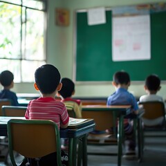 Students in a Classroom Setting: Education and Learning