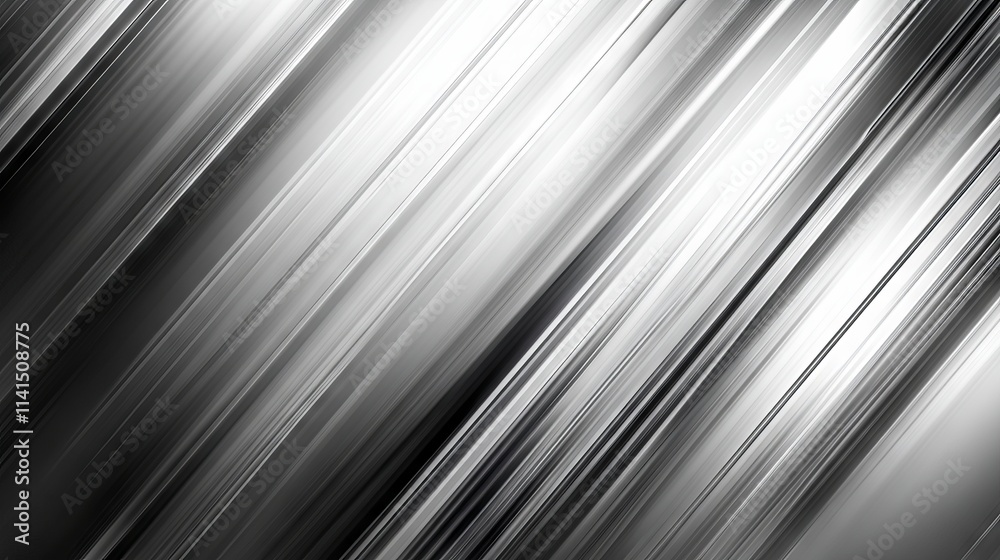 Wall mural modern abstract grey background with dynamic diagonal lines and strips pattern for contemporary grap