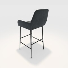 3d render bar stool design element. Furniture Collection