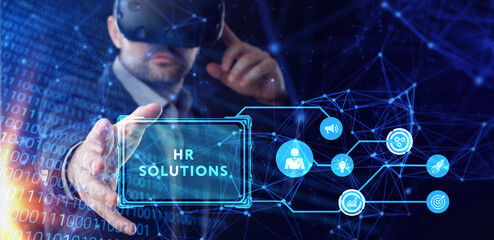 Business, Technology, Internet and network concept. HR Solutions.