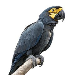 Obraz premium Stunning Vibrant Blue and Yellow Macaw Parrot Perched on Branch in Natural Environment